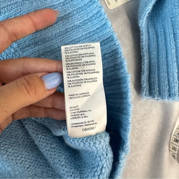 NWT Free People Brookside knit Tunic in Starlight Blue size S - Picture 13 of 13